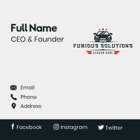 Car Garage Vehicle Business Card Design