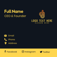 Corporate DJ Agency Business Card Design