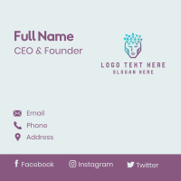 Digital Artificial Intelligence Business Card Design