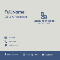 Corporate Agency Letter B Business Card Design