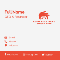 Hand Car Vehicle Business Card Design