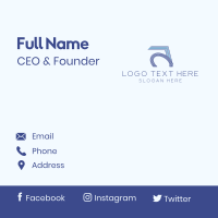 Professional Letter A Business Business Card Design