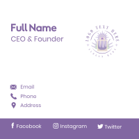 Fragrant Perfume Lavender Business Card Design