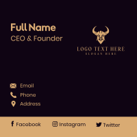 Bull Ox Wildlife Animal  Business Card Design