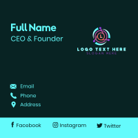 Artificial Intelligence Technology Business Card Design