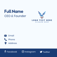 Eagle Wings Aviation Business Card Design