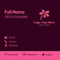 Lily Flower Plant Business Card Design
