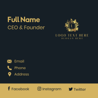 Gold Fashion Boutique Business Card Design