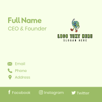 Earth Globe Nature Business Card Design