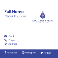 Violet Guitar Music Instrument Business Card Design