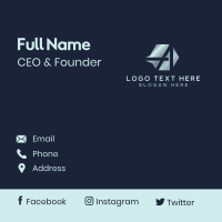 Business Brand Professional Letter A Business Card Design