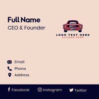 Vintage Car Automotive  Business Card Design