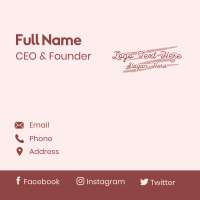 Feminine Luxury Business Business Card Design