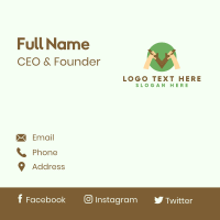 Nature Camping Letter MV Business Card Design