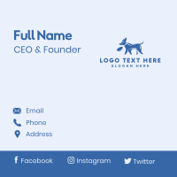 Blue Puppy Dog Business Card Design