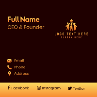 People Unity Foundation Business Card Design