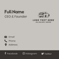 Fast Car Racing Business Card Design