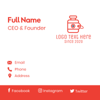 Prescription Drugs Tag Business Card Design