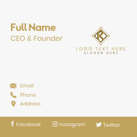 Luxury Jewelry Boutique Business Card Design