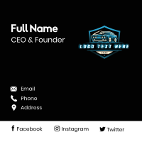 Muscle Car Automotive Business Card Design