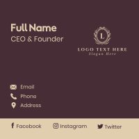 Elegant Business Luxury Letter  Business Card Design