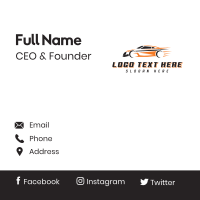 Automotive Fast Car Business Card Design