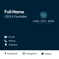 Digital Global Technology Business Card Design