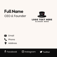 Top Hat Boutique Business Card Design