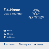 Geometric Corporate Letter C Business Card Design