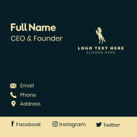 Elegant Horse Trainer Business Card Design