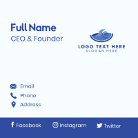 Human Swimming Wave Business Card Design