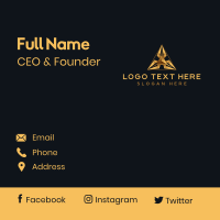 Premium Luxury Triangle Business Card Design