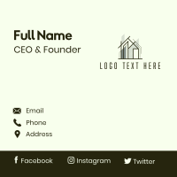 Home Scaffolding Structure Business Card Design