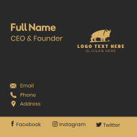Buffalo Wild Animal Business Card Design
