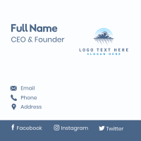 Rain Cloud Sky Business Card Design