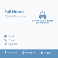 Automotive Car Bubbles Business Card Design