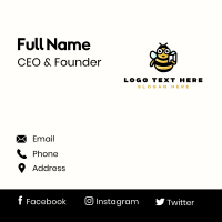 Bee Learning Educational Business Card Design