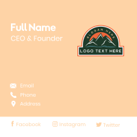 Mountain Nature Adventure Business Card Design