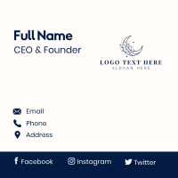 Moon Floral Beauty Business Card Design