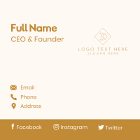 Boutique Letter D Business Card Design