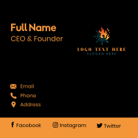 Snowflake Fire Flame Business Card | BrandCrowd Business Card Maker