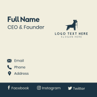 Terrier Dog Walker Business Card Design