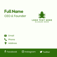 Forest Pine Tree Business Card Design