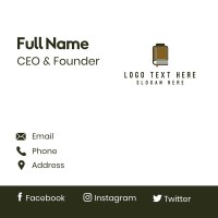 Book Battery Business Card Design