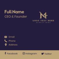 Gold Boutique Royalty Business Card Design