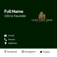 Luxury Tower Real Estate Business Card Design