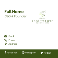 Natural Body Feminine Business Card Design