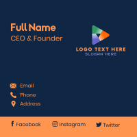 Digital Media Startup Business Card Design