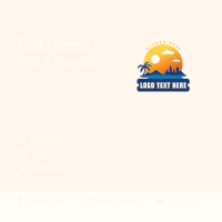 Beach City Travel Business Card Design