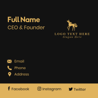 Golden Equine Horse Business Card Design